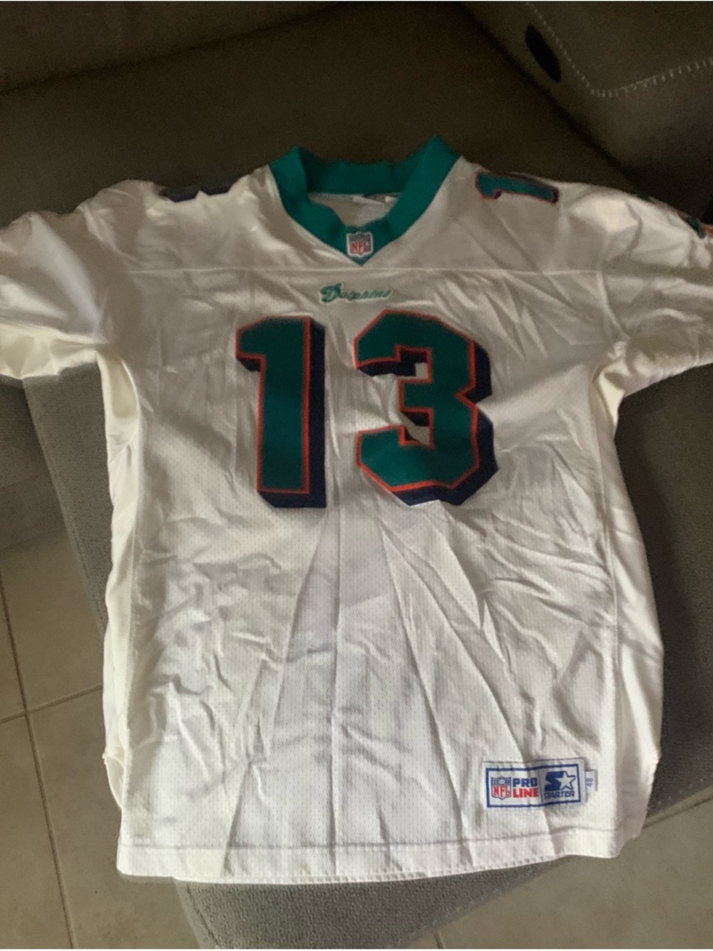 STARTER Pro Line Dan Marino Sz 48 (Large) Authentic White Jersey